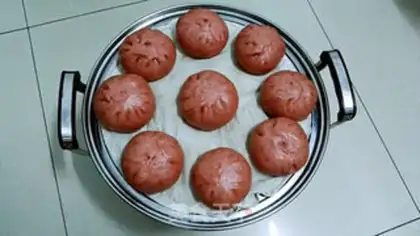 Make Red velvet buns step 11