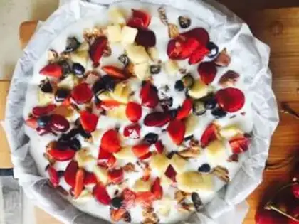 Make Fruit yogurt ice cream step 2