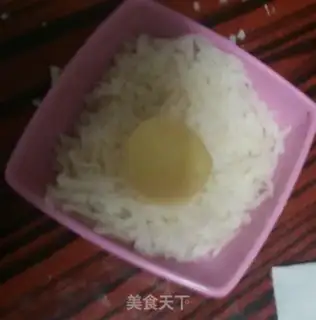 Make Egg yolk ball step 10