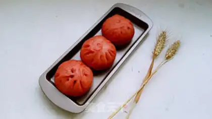 Make Red velvet buns step 16