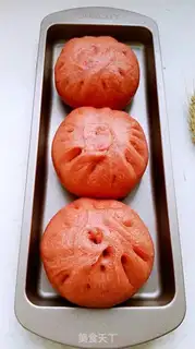 Make Red velvet buns step 18