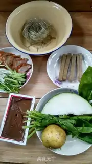 Make Duck blood fan soup step 0