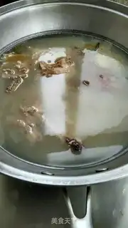 Make Duck blood fan soup step 1