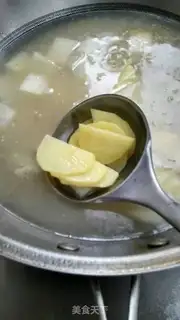 Make Duck blood fan soup step 7