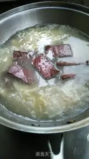 Make Duck blood fan soup step 9