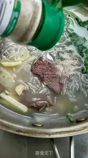 Make Duck blood fan soup step 13