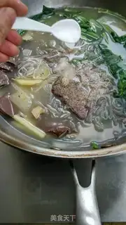 Make Duck blood fan soup step 14