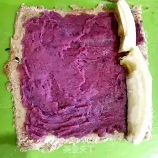 Make Purple banana rolls step 2