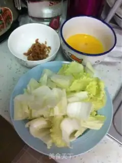 Make Rice eggs and cabbage step 0