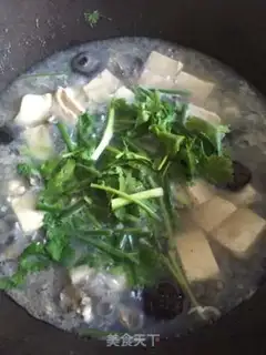 Make Tofu mushroom oyster soup step 3