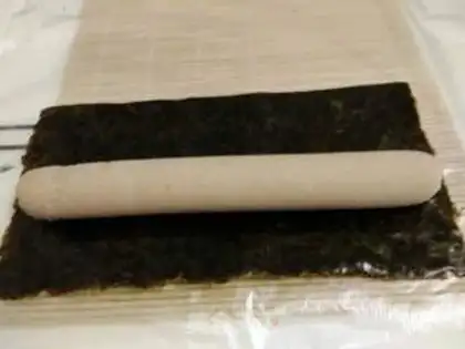 Make Simple homemade Mickey sushi step 1