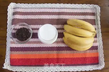 Make Banana olio shake step 0