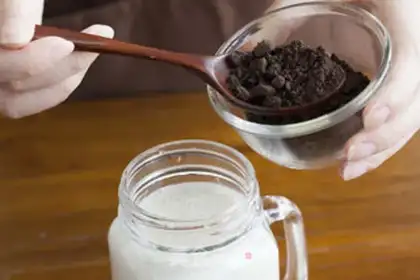 Make Banana olio shake step 5