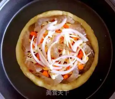 Make Pizza in shrimp step 3