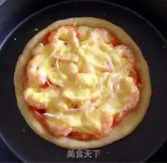 Make Pizza in shrimp step 6