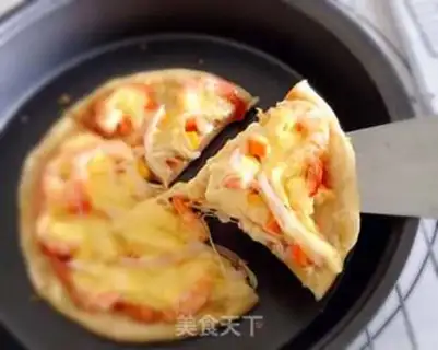 Make Pizza in shrimp step 7