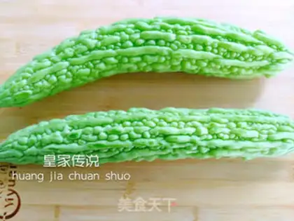 Make Drunk shrimp with bitter melons step 1