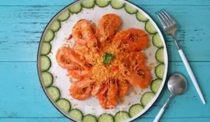 Make Shrimp on the back step 16