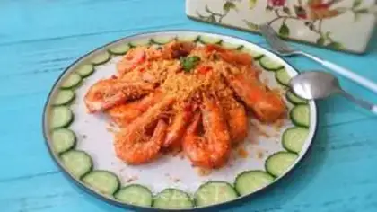 Make Shrimp on the back step 17