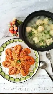 Make Shrimp on the back step 18