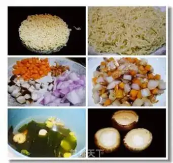 Make The little idea of noodles step 1