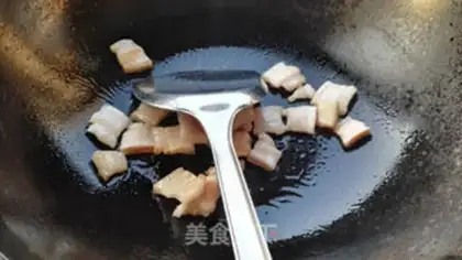 Make Bean horned noodles step 3