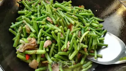 Make Bean horned noodles step 6
