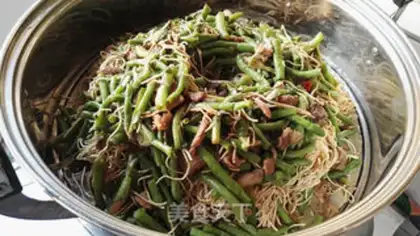Make Bean horned noodles step 10