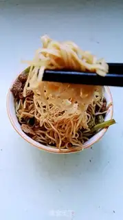 Make Bean horned noodles step 13