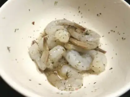 Make Vanilla shrimp step 0