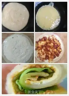 Make Pancakes and eggs step 4