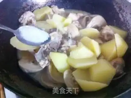 Make Potato noodles with chicken step 10