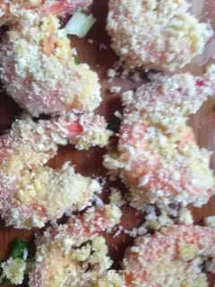 Make Onion fried shrimp step 2
