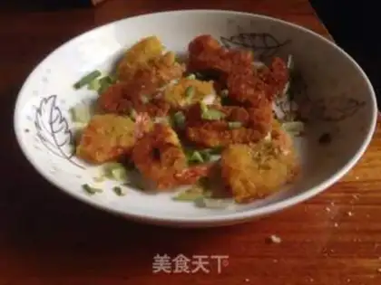 Make Onion fried shrimp step 5