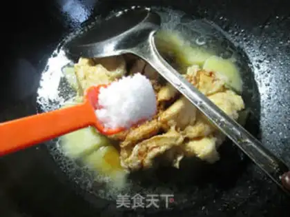 Make Potato chicken step 5
