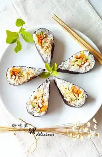 Make Chishima chicken sushi step 10