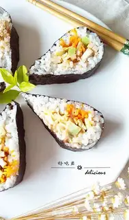 Make Chishima chicken sushi step 11