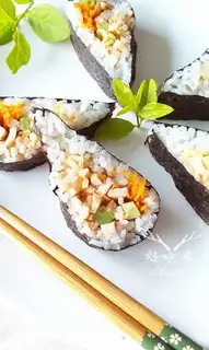 Make Chishima chicken sushi step 13