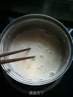 Make Almond pudding step 2