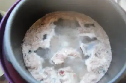 Make ♪ Quite a tiara soup ♪ step 3