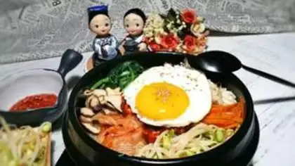 Make The Korean gin and rice step 14