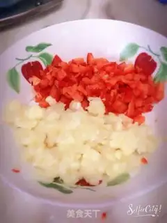 Make A garlic fan with a shrimp back step 4