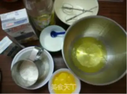Make Ten inches of fruit twirling cake step 0