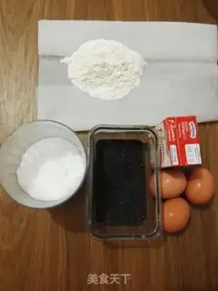 Make Black sesame ricin cake step 0