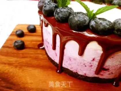 Make Gradual blueberry frozen cheese step 9