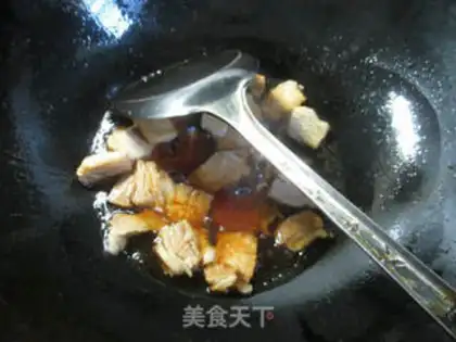 Make Porridge pork and cheese step 2