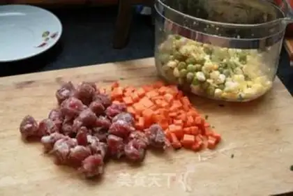 Make Good salami rice step 2