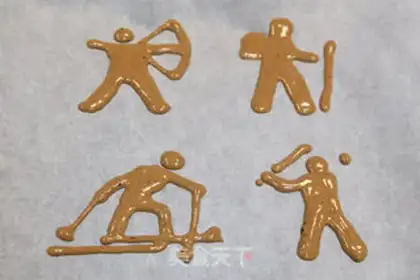 Make Olympic theme cake roll step 7