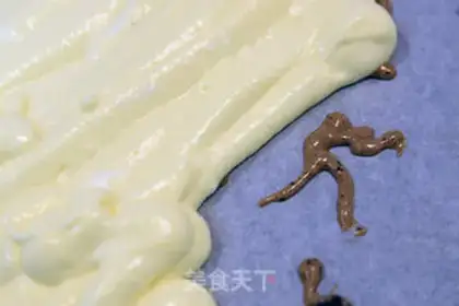 Make Olympic theme cake roll step 8