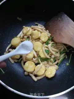 Make Seafood mushrooms, Japanese tofu step 11
